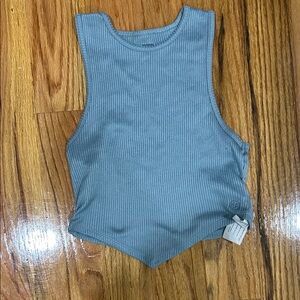 Gilly Hicks Light Blue Ribbed Top